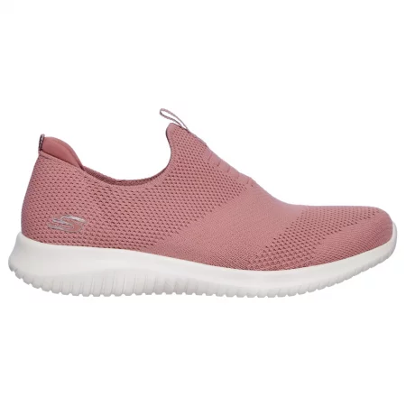 Дамски обувки skechers slip on ultra flex, бледолилави