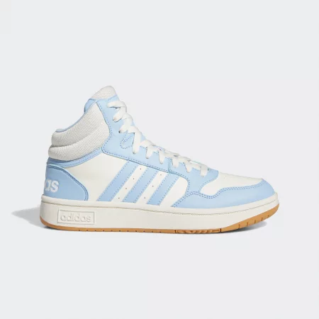 Дамски обувки adidas hoops 3.0 mid, бяло/синьо