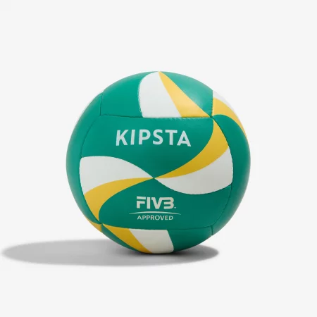 Топка за плажен волейбол bv900 fivb, зелено/жълто