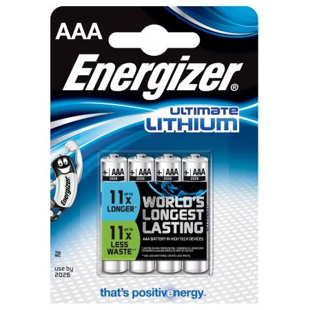 Литиеви батерии energizer aaa-lr3, 4 бр.