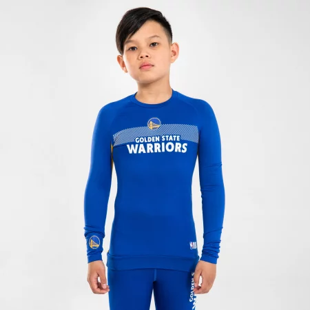 Детска долна блуза за баскетбол ut500 nba golden state warriors, синя