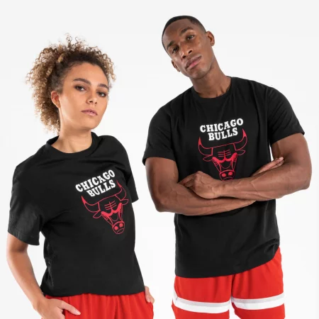 Тениска за баскетбол ts 900 nba chicago bulls, черна