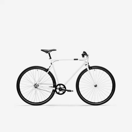 Градски велосипед elops single speed 500, бял