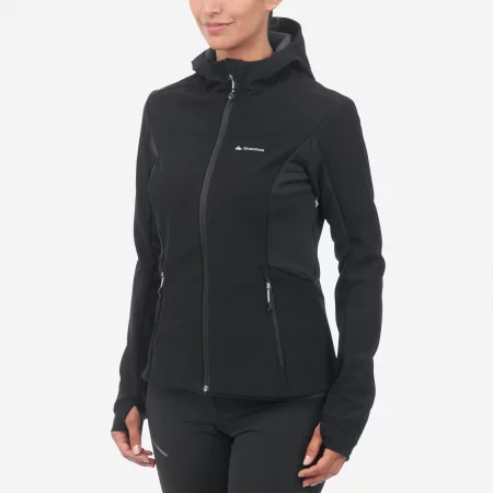 Дамско ветроупорно softshell яке mt500, черно