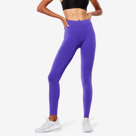 Дамски клин за фитнес fit+ 500 slim, виолетов