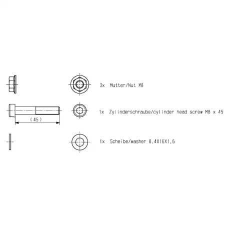 Комплект за монтаж на двигател brose drive cmag