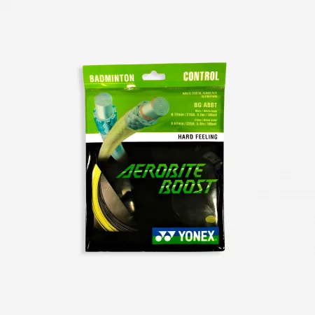 Кордаж за ракета за бадминтон aerobite boost, черно/жълто