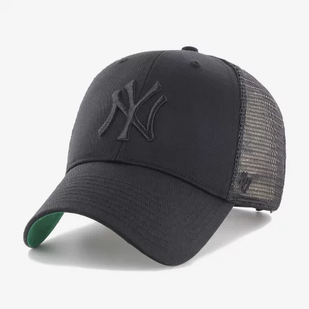 Шапка с козирка new york yankees, черна