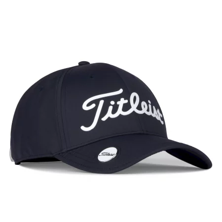 Шапка с козирка за голф titleist, тъмносиньо/бяло