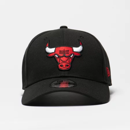 Шапка с козирка nba chicago bulls, черна