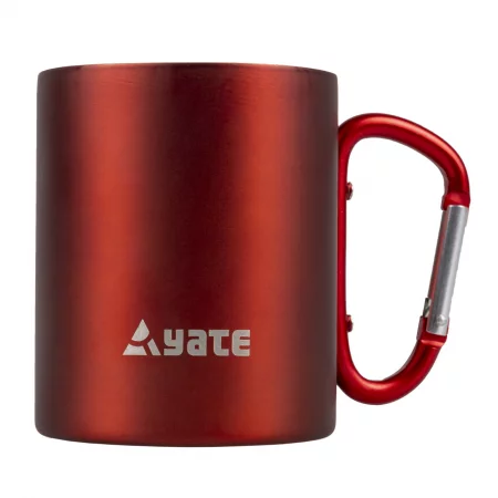 Термо чаша с карабинер YATE Stainless Steel - Червен