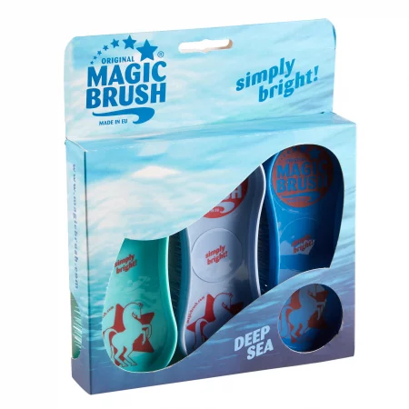 Четки magic brush, комплект 3 броя - тюркоаз, бледолилава, синя