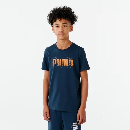 Детска teниска puma, за момче, синя с принт