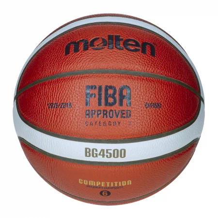 Баскетболна топка fiba b6g 4500, размер 6, оранжева