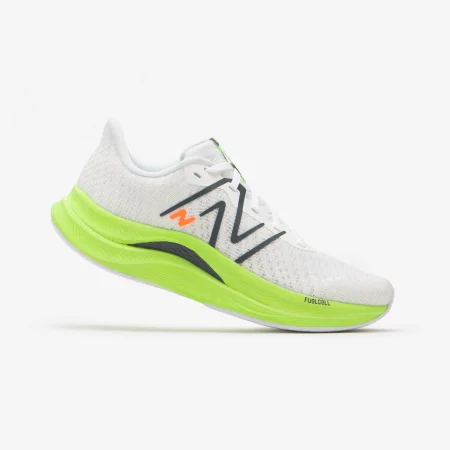 Дамски обувки за бягане new balance fuelcell propel v4, бяло/яркозелено