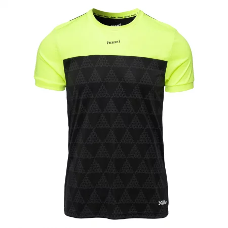 Мъжка спортна тениска HUARI Sportivo II Senior - Черен-Жълт