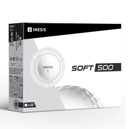 Топки за голф soft 500, 12 бр., бели