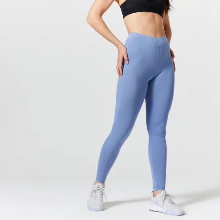 Дамски клин за фитнес fit+ 500 slim, светлосин