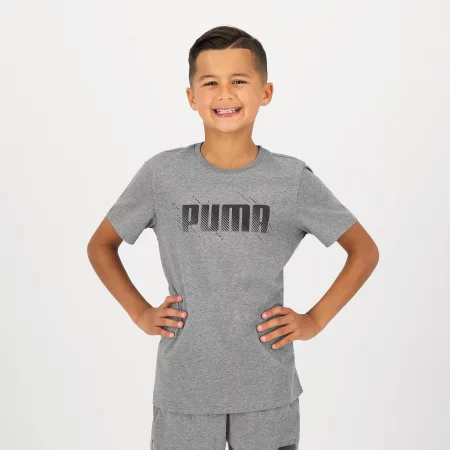 Детска teниска puma, сива с принт