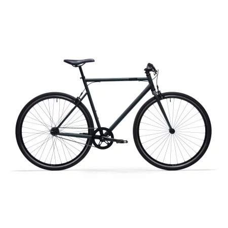 Градски велосипед single speed 500, графитеносиво