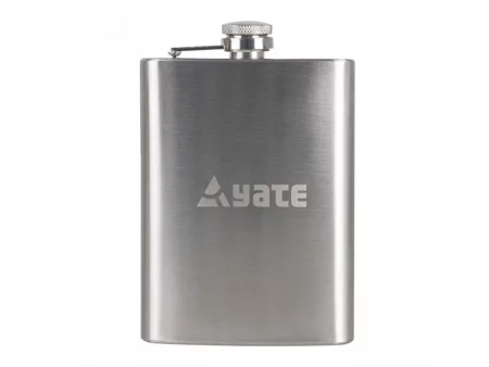 Плоска бутилка YATE Stainless steel 240 мл - Сребрист
