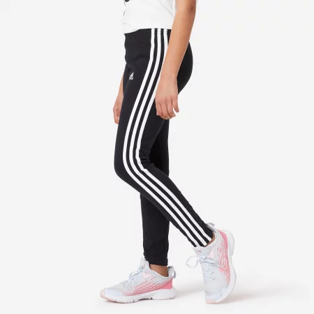 Детски клин adidas с 3 ленти, за момиче, черен