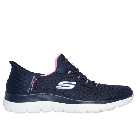 Дамски обувки за спортно ходене skechers slip ins summits, тъмносини