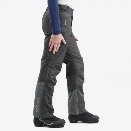 Детски топъл панталон за ски бягане xc s pant 100, сив