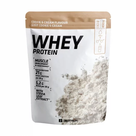 Протеин whey, 450 г, бисквити и сметана