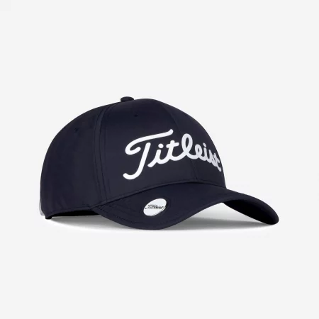 Шапка с козирка за голф titleist, тъмносиньо/бяло