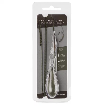 Шаранджийски монтаж rig clip ready to fish 70 г, кука 6