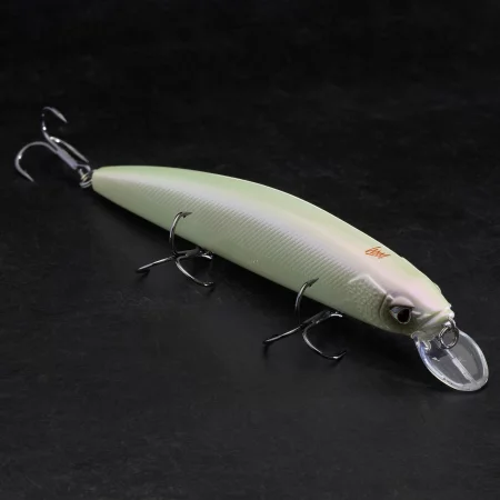 Воблер тип джеркбейт minnow wxm jkmnw 130 sp, бял