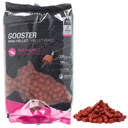 Пелети gooster ring pellet red halibut 0,7 кг за статичен риболов на шаран