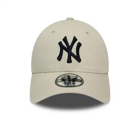 Шапка с козирка mlb new york yankees, бежова