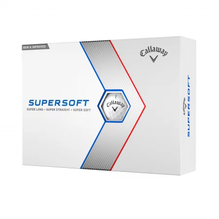 Топки за голф supersoft, 12 бр., бели