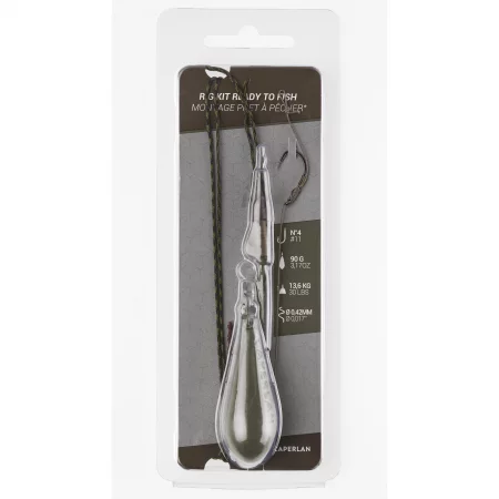 Шаранджийски монтаж rig clip ready to fish 90 г, кука 4