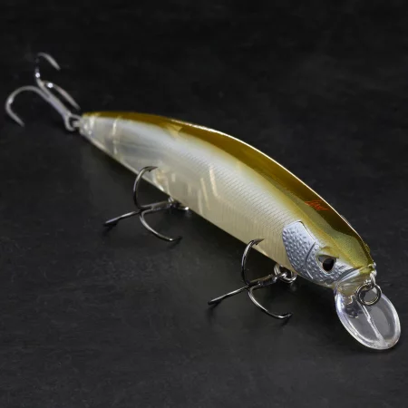 Воблер тип джеркбейт minnow wxm mnw 130 sp, с кафяв гръб