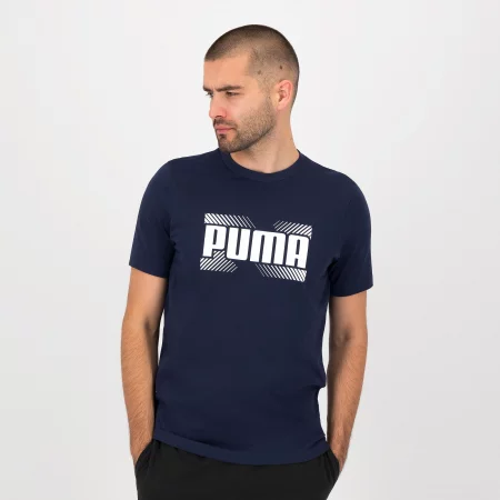 Мъжка тениска за фитнес puma, синя