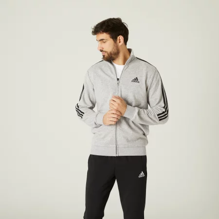 Мъжки анцуг за фитнес adidas aeroready, сив меланж