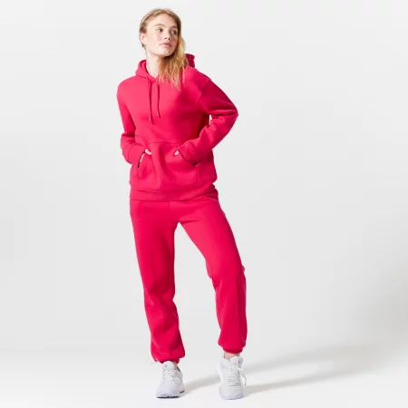 Women's fitness fleece warm pant - 500 pink