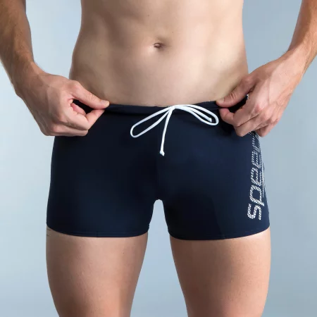 Мъжки бански боксерки speedo, сини с принт