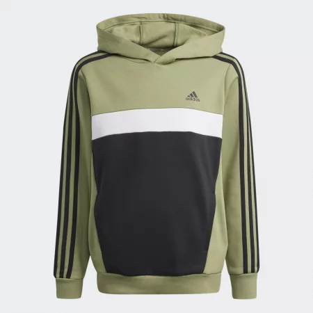 Детски суитшърт adidas, зелено/черно