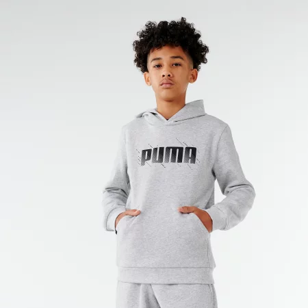 Детски суитшърт puma, сив с принт