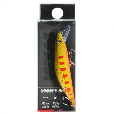 Воблер за пъстърва minnow wxm mnwfs 85 us yamame, оранжев