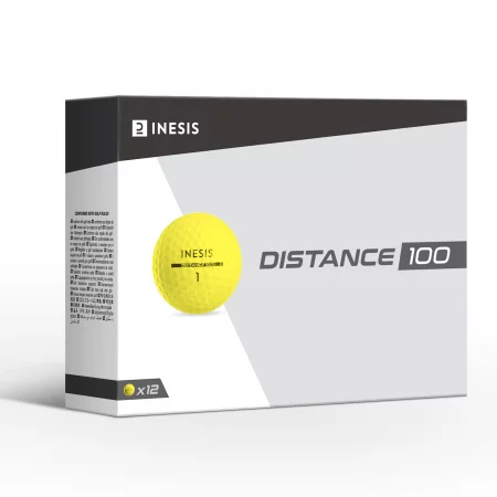 Топки за голф inesis distance 100, 12 бр., жълти