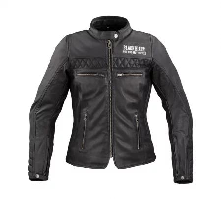 Дамско кожено мото яке W-TEC W-TEC Black Heart Raptura