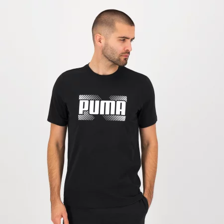 Мъжка тениска за фитнес puma, черна