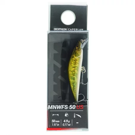 Воблер за пъстърва minnow wxm mnwfs 50 us black bass