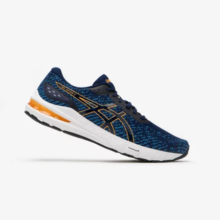 Мъжки обувки за бягане asics gel glyde 4, синьо/жълто