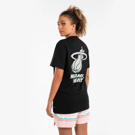 Тениска за баскетбол ts 900 nba miami heat, черна